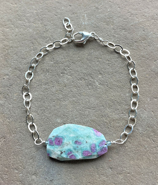 Bold Fuchsite Bracelet