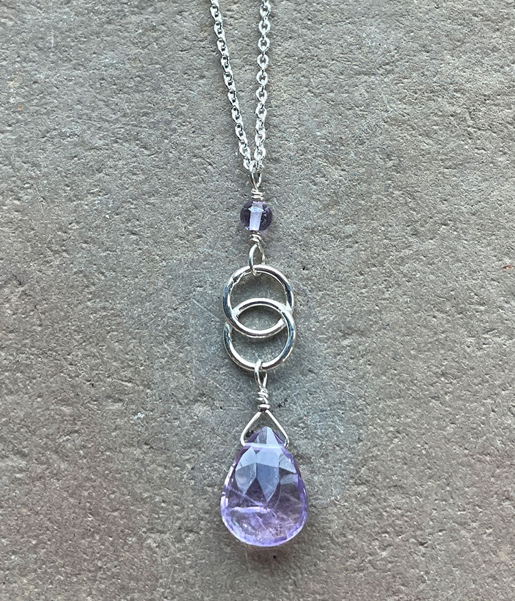Amethyst Infinity Necklace