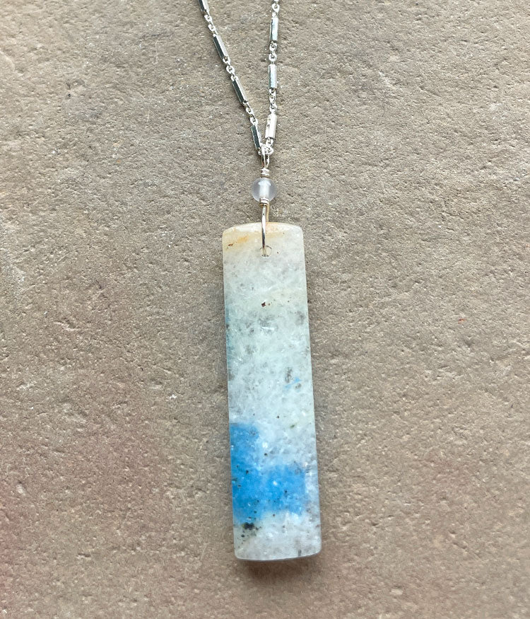 Floating Blue Necklace