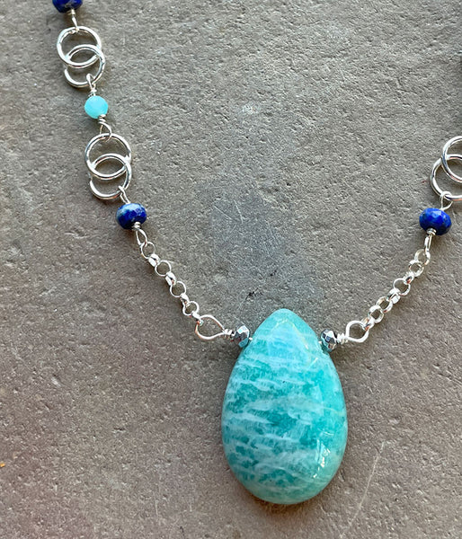 Infinity of Blues Necklace