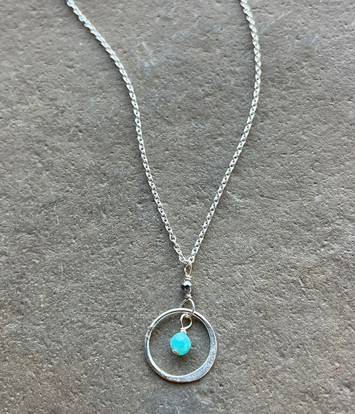 Circle Within Amazonite Necklace