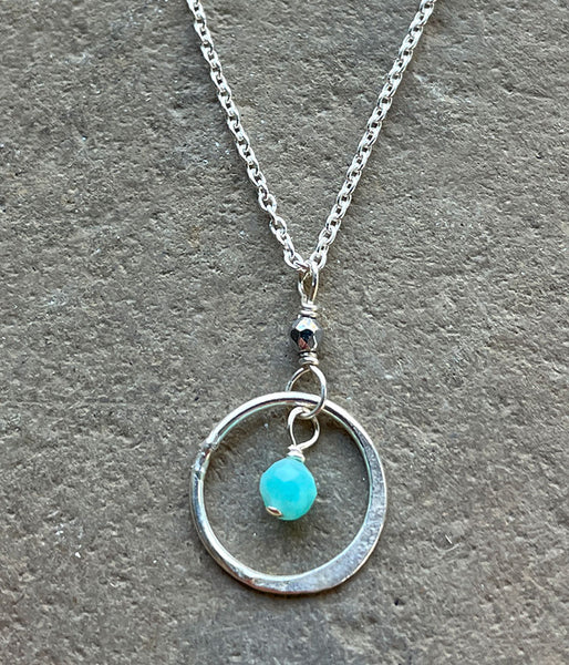Circle Within Amazonite Necklace