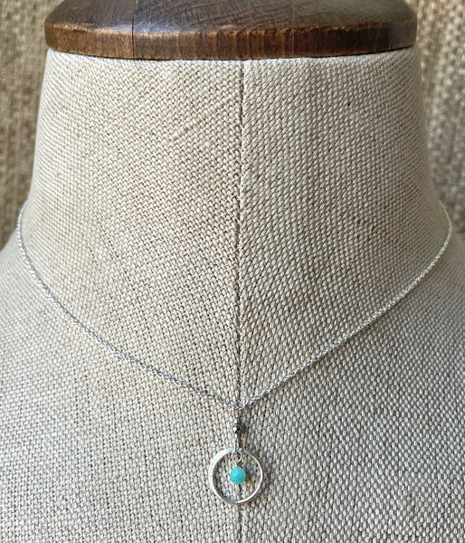 Circle Within Amazonite Necklace