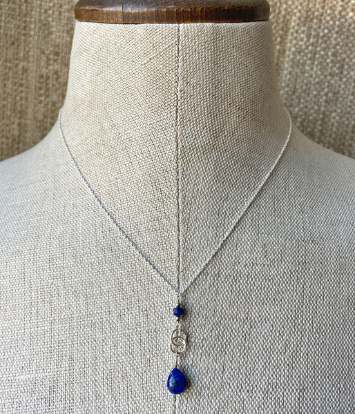 Lapis Infinity Necklace