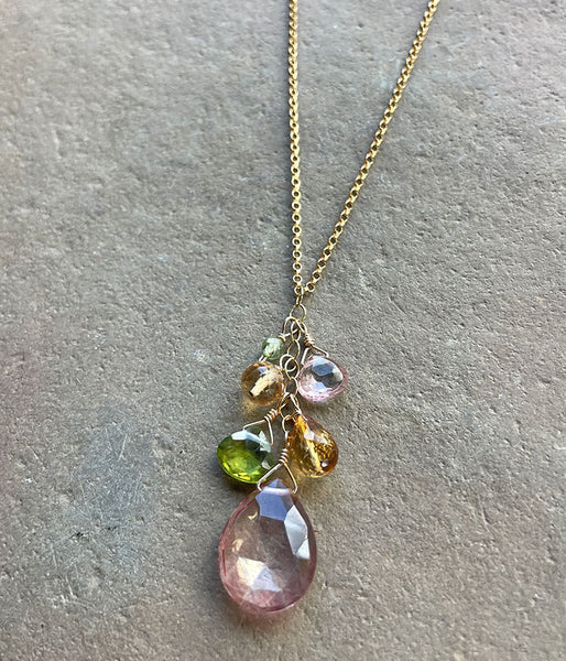 Garden Bouquet Cluster Necklace