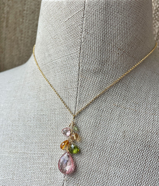 Garden Bouquet Cluster Necklace