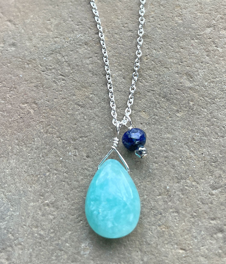 Amazonite Sidecar Necklace