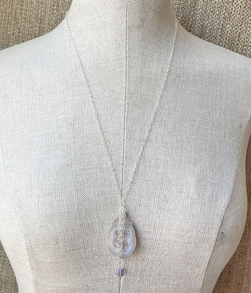 Fringed Druzy Necklace