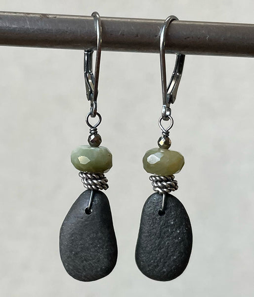 Stacked Stone Earrings