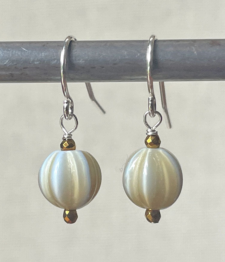 Fluted Glass Earrings
