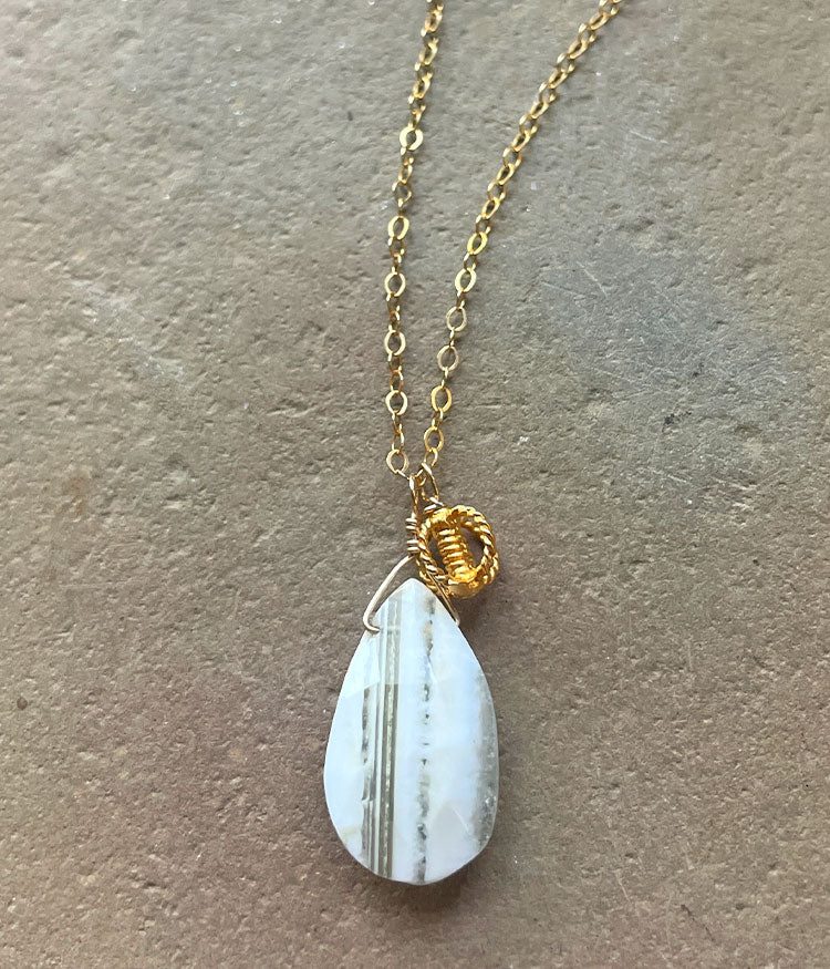 Banded Opal Necklace