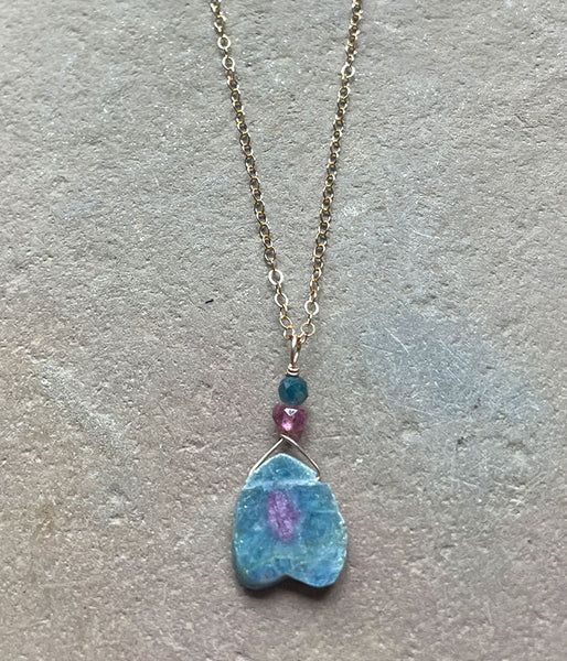 Ruby in Kyanite Necklace