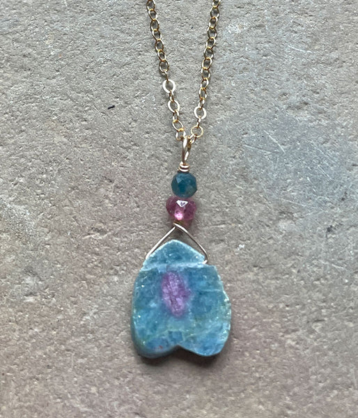 Ruby in Kyanite Necklace