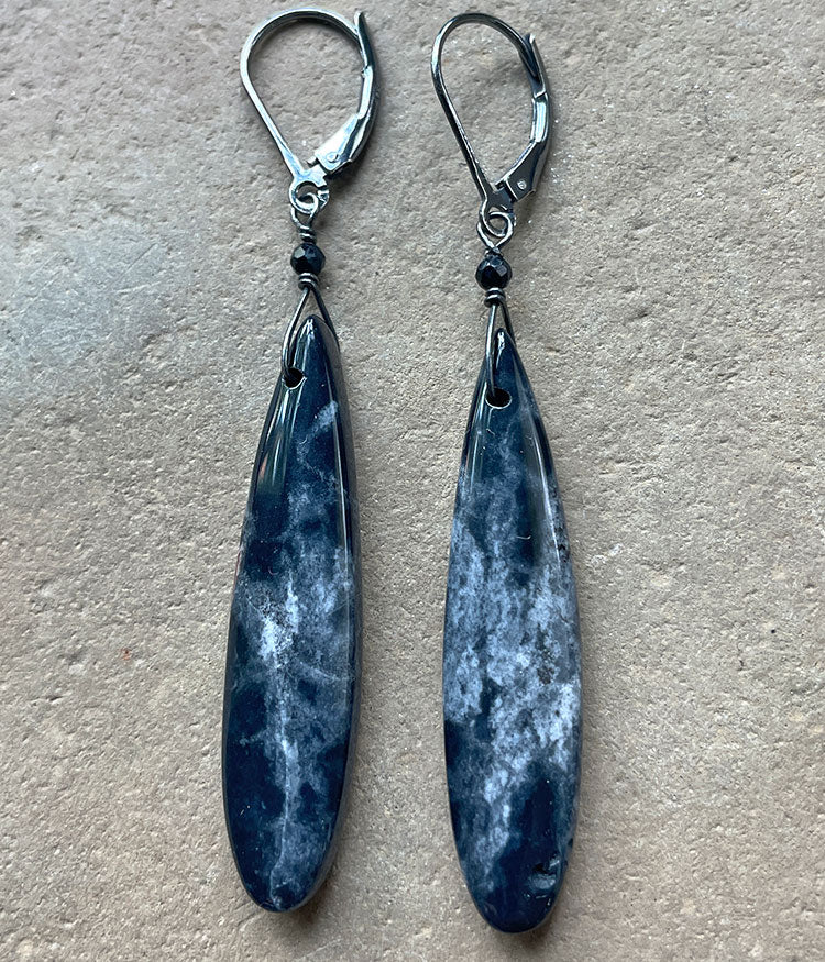 Blue Onyx Earrings