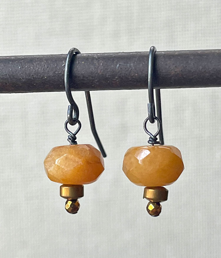 Yellow Quartz Earrings