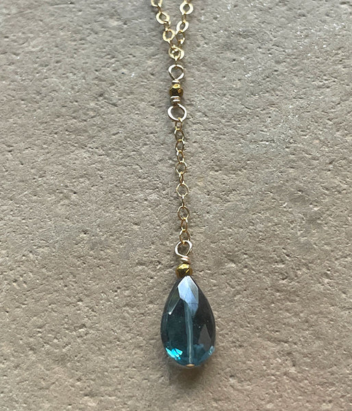 London Blue Y Necklace