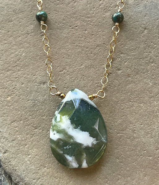 Moss Agate Necklace