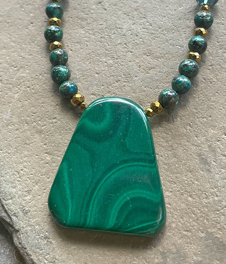 Malachite Canyons Necklace