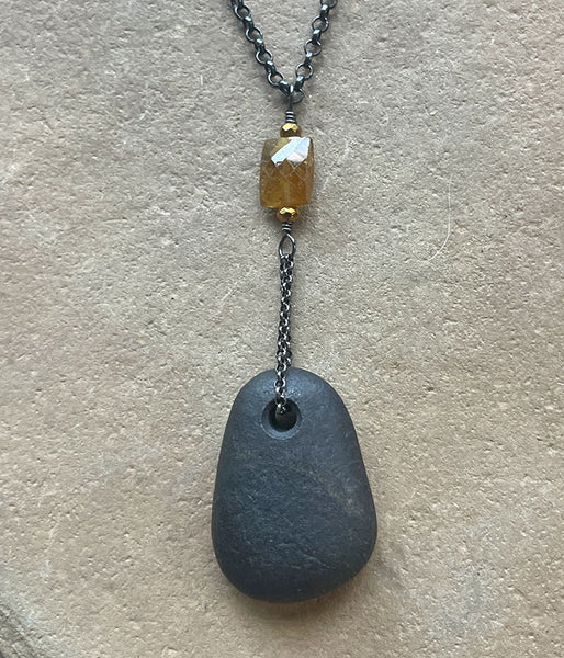 Hessonite Zen Necklace