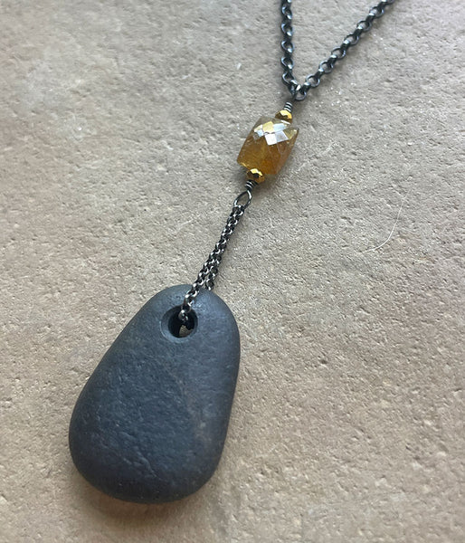 Hessonite Zen Necklace