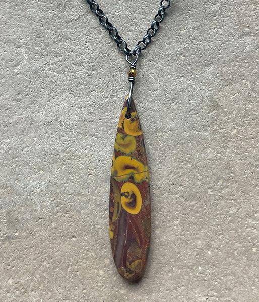 Fruit Jasper Chain Necklace