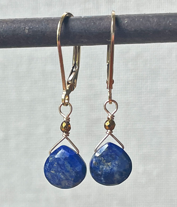 Simple Lapis Earrings