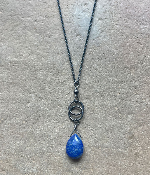 Lapis Infinity Necklace
