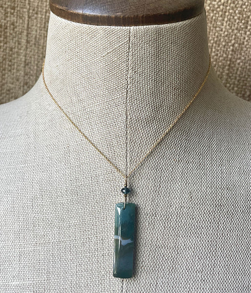 Indian Agate Pendant Necklace