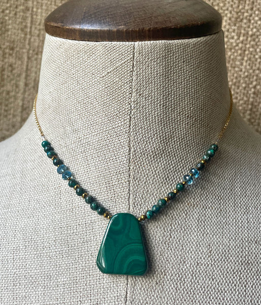Malachite Canyons Necklace