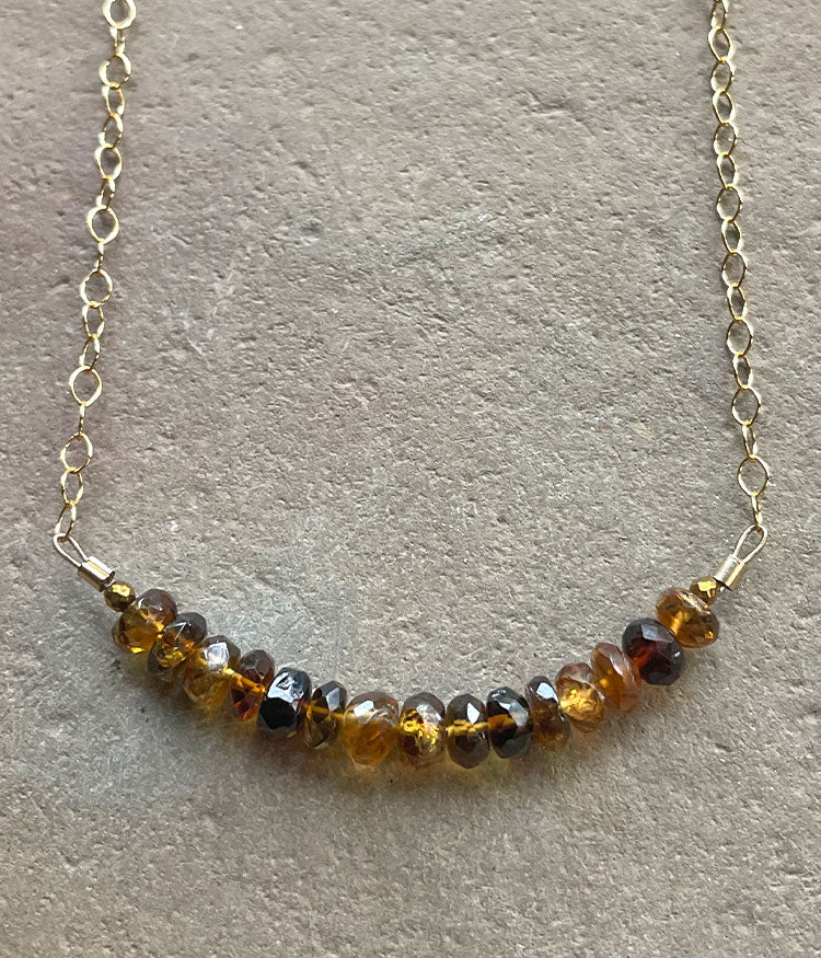 Tourmaline Bar Necklace