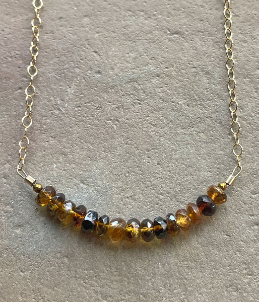 Tourmaline Bar Necklace