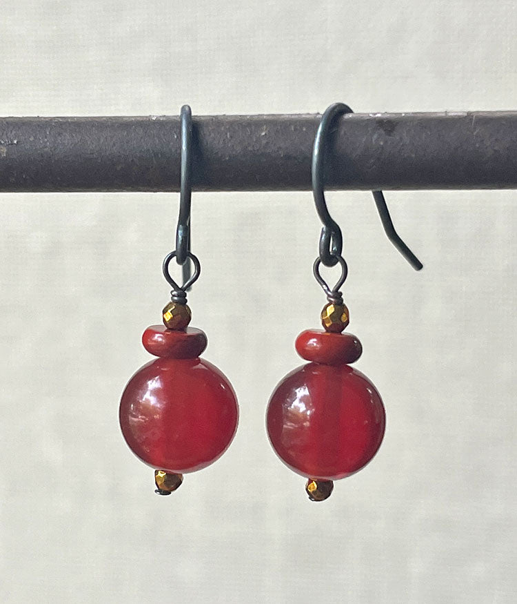 Carnelian Classic Earrings