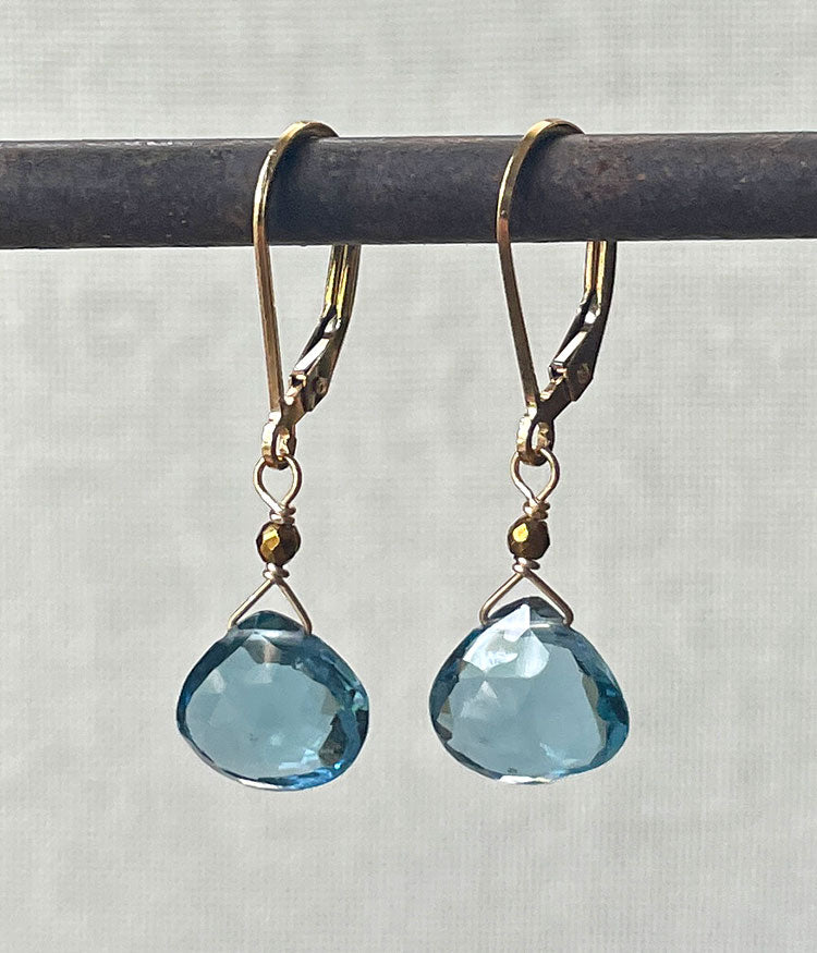 London Blue Briolette Earrings