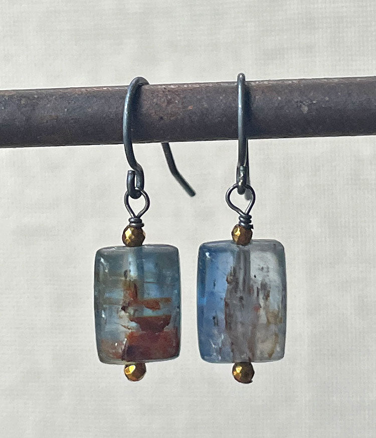 Rusty Kyanite Earrings
