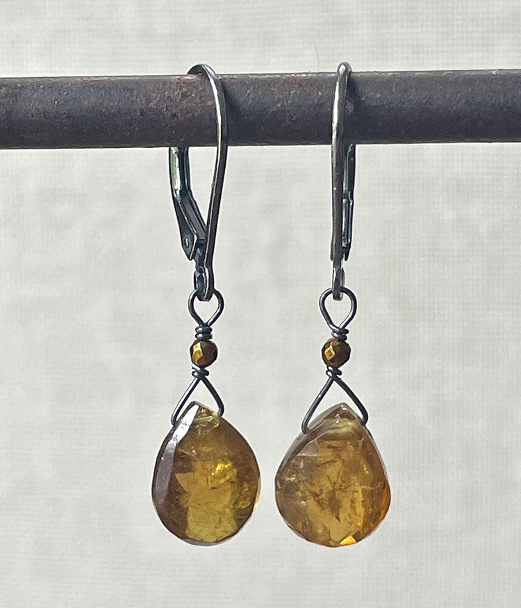Green Garnet Earrings