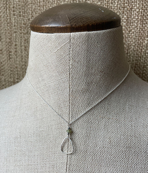 Sterling Triangle Necklace