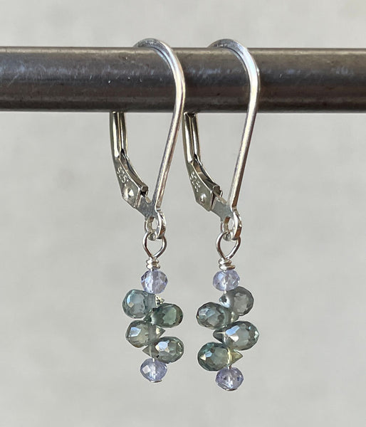 Petite Green Sapphire Earrings