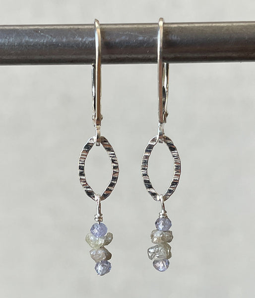 Raw Diamond Sparkle Earrings