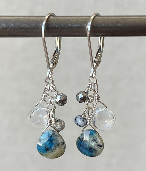 K2 Jasper Cluster Earrings