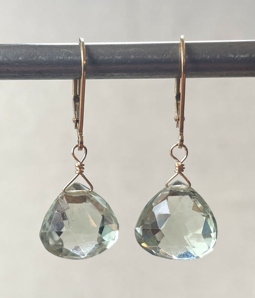 Green Amethyst Earrings