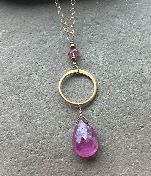 Desert Sunset Circle Necklace