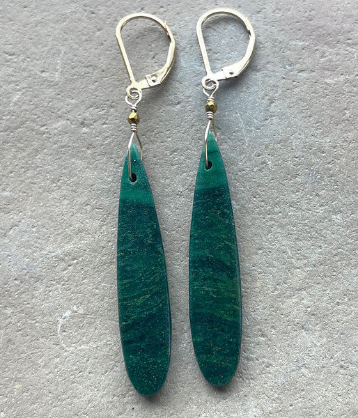 African Jade Earrings