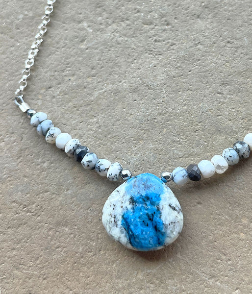 Embracing the Blue Necklace