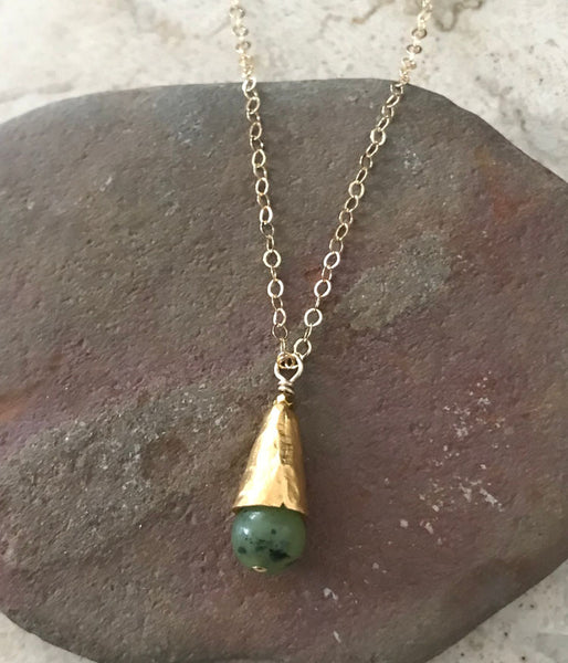 Golden Jade Necklace