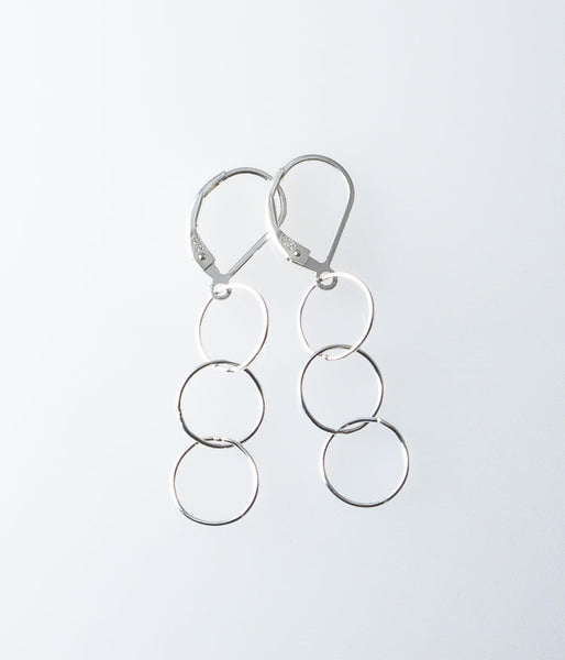 Fine Circle Earrings (sterling silver)