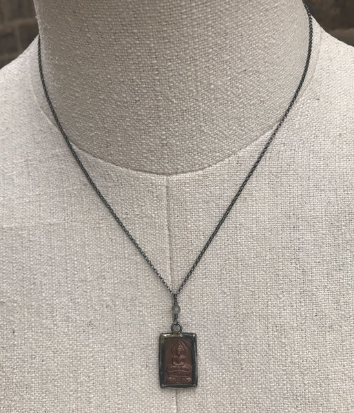 Copper Buddha Necklace