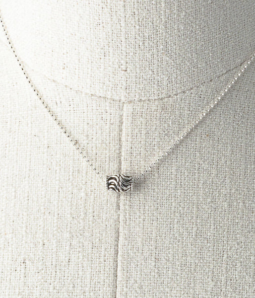 Sterling silver.

Necklace, 15.75"