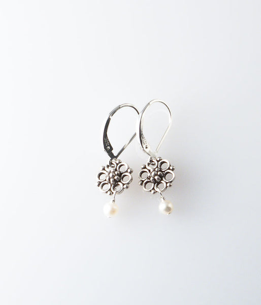 Sterling & Pearl Earrings